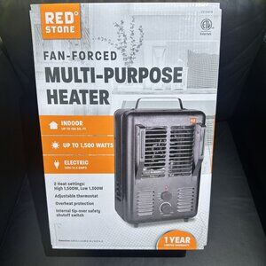 Red Stone Electric Fan Forced Multi-Purpose Heater - Up To 1500 Watts 150sq Ft